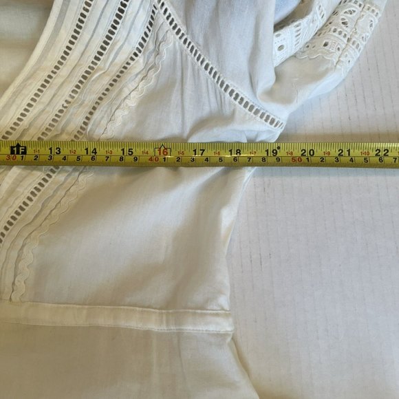 Veronica Beard XS-S Apoli Midi Dress Eyelet White Grad Wedding Bachelore… - Picture 12 of 14